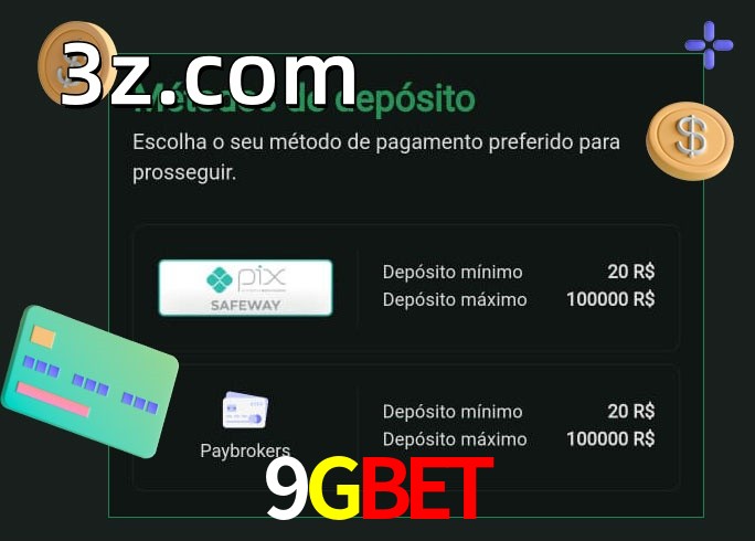 O cassino 9GBETbet oferece uma grande variedade de métodos de pagamento